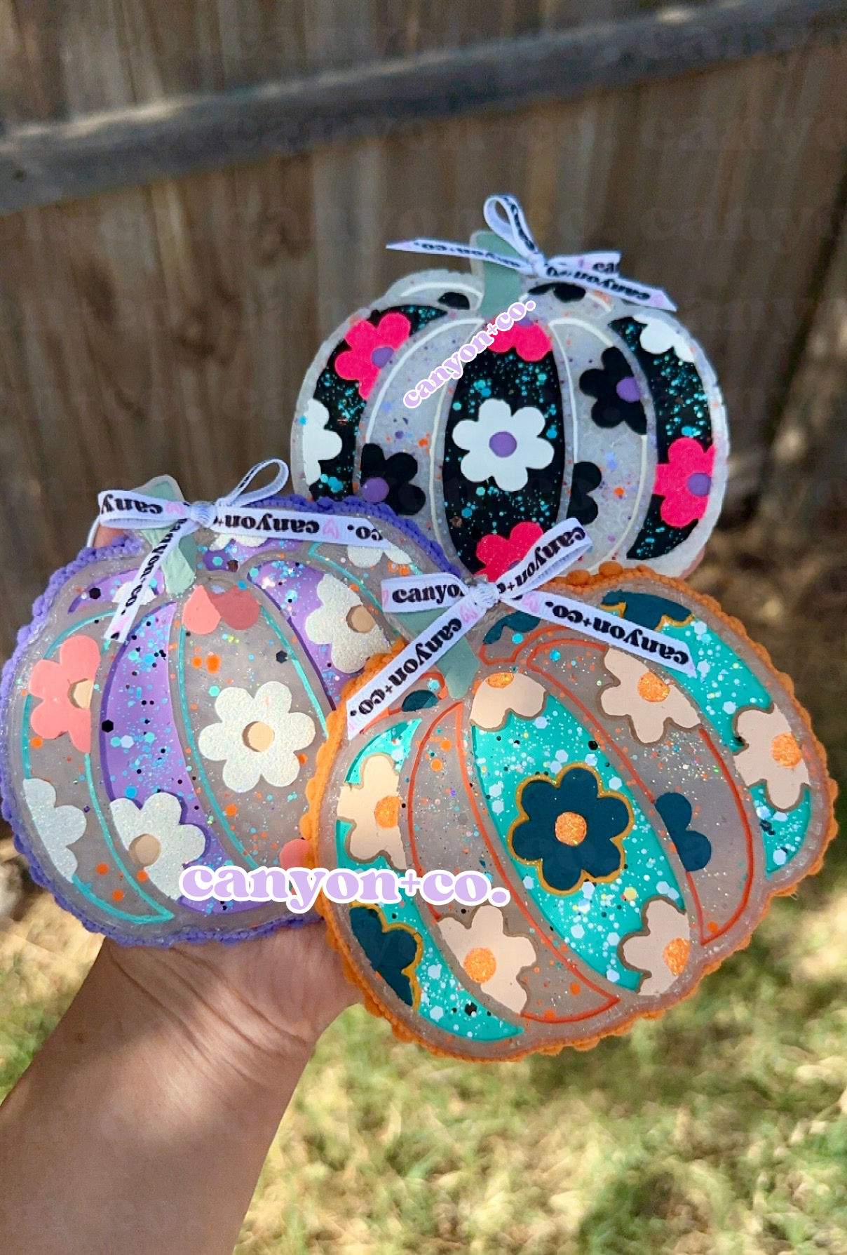 Glittered Pumpkin (various)