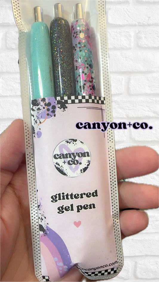 3 Pack Glitter Gel Pens